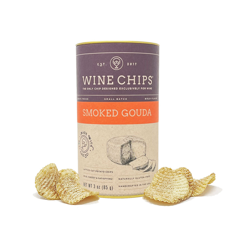 3 OZ. SMOKED GOUDA ESTATE CASE OF 12 Wine Chips
