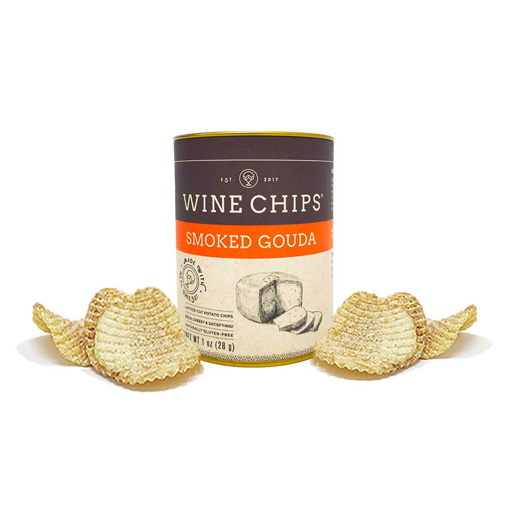 1 OZ. SMOKED GOUDA ESTATE CASE OF 12 Wine Chips